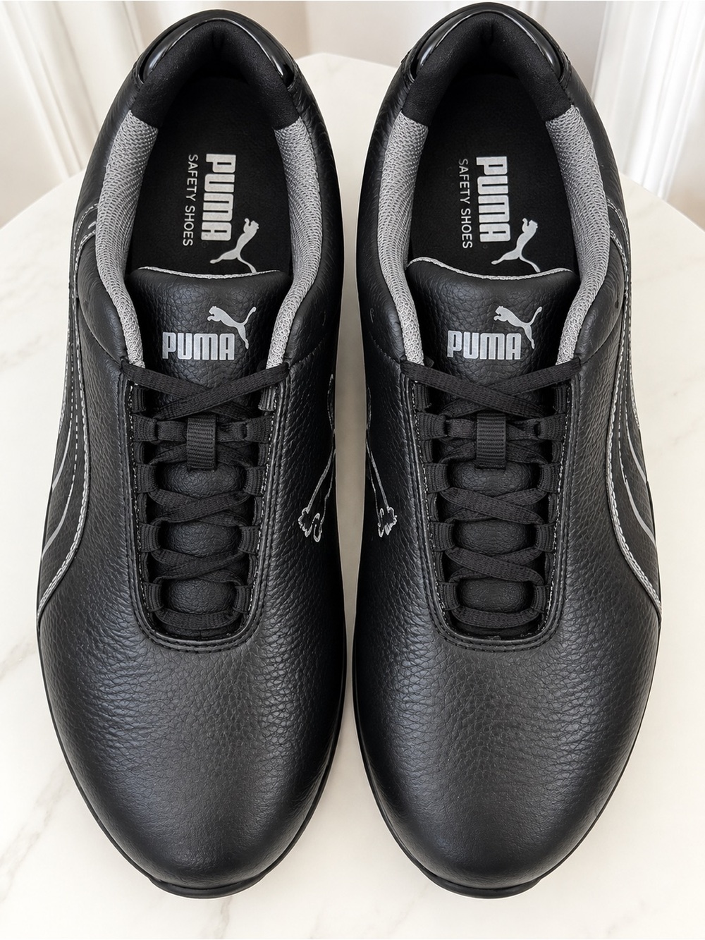 PUMA Safety Velocity Women’s 8.5 Steel Toe Work Shoes Black Leather
